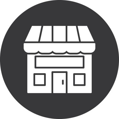 dükkan simgesi vektör illüstrasyonu