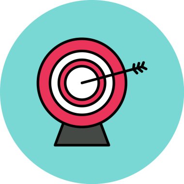 hedef simge vektör illüstrasyonu