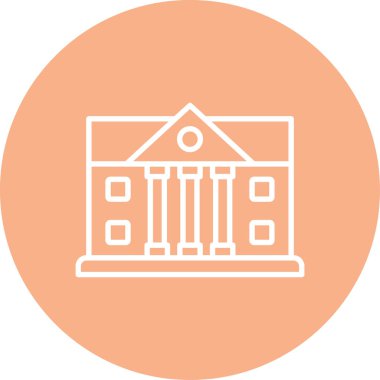 bina simgesi, vektör illüstrasyonu