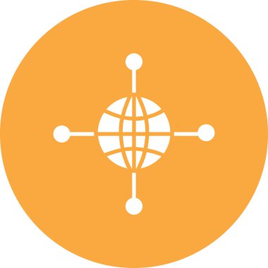 Küresel simge vektör illüstrasyonu