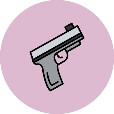 silah simgesi vektör illüstrasyonu