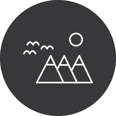 vektör illüstrasyonu, doğa ve basit simge