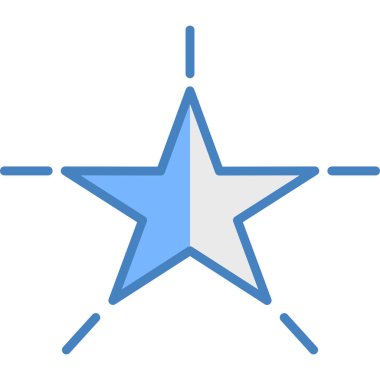 Yıldız simgesi. vektör illüstrasyonu