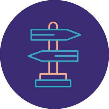 yön vektör simgesi modern basit tasarım illüstrasyonu