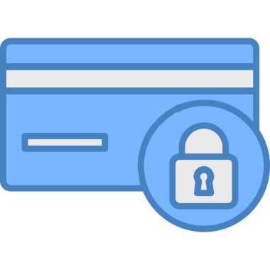 Kredi kartı ikonu doldurulmuş ana hat biçiminde