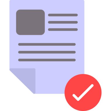 belge simgesi, vektör çizimi