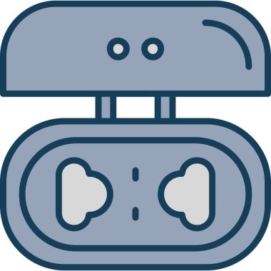 Çizgi film simgesinin vektör çizimi