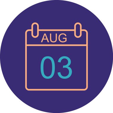 Takvim simgesinin vektör illüstrasyonu