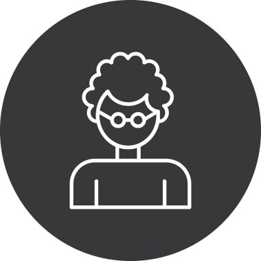 avatar kişi simgesi ana hat biçiminde