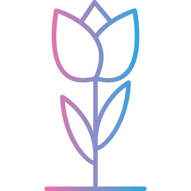 Bitki. Web simgesi basit illüstrasyon