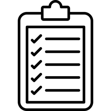 Kontrol listesi simgesi, özet biçimi