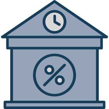 Saat. Web simgesi basit tasarım