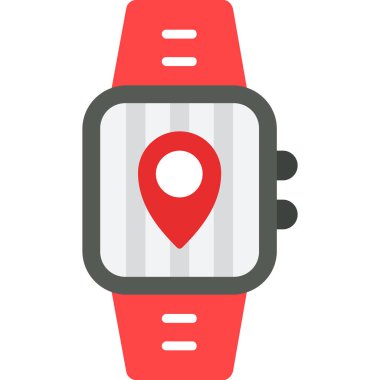 GPS navigasyon renkli vektör simgesi