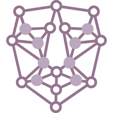 molekül simgesi, basit vektör çizim