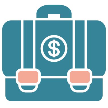 Çanta. Web simgesi basit illüstrasyon