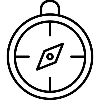 Pusula. Web simgesi basit illüstrasyon