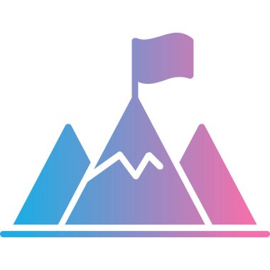 dağ ikonu vektör illüstrasyonu