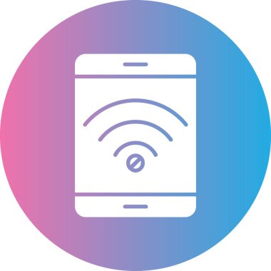 Cep telefonu simgesi, vektör illüstrasyonu