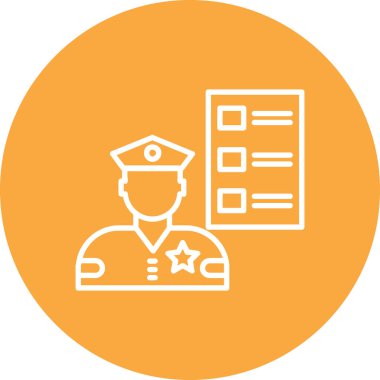 Polis simge vektör çizim