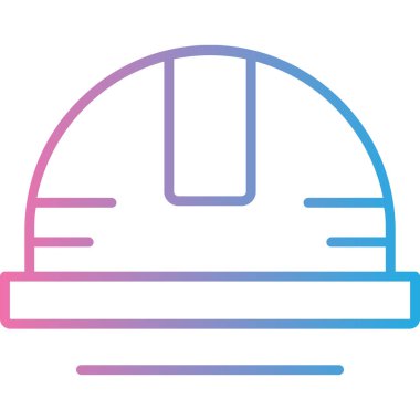 Miğfer. Web simgesi basit illüstrasyon