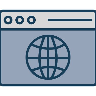 Tarayıcı web web simgesi - taslak biçimi