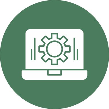 Bilgisayar. Web simgesi vektör illüstrasyonu