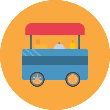 Yemek. Web simgesi vektör illüstrasyonu