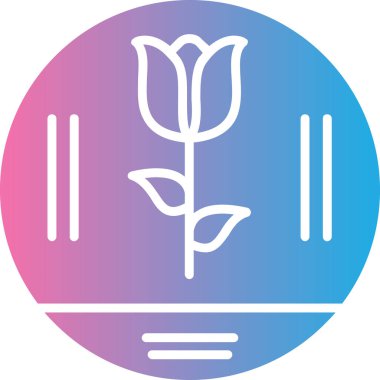 çiçek simgesi vektör illüstrasyonu