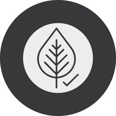 Ağaç simgesinin vektör illüstrasyonu