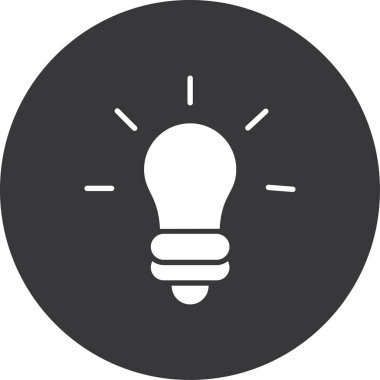 ampul simgesi vektör illüstrasyonu