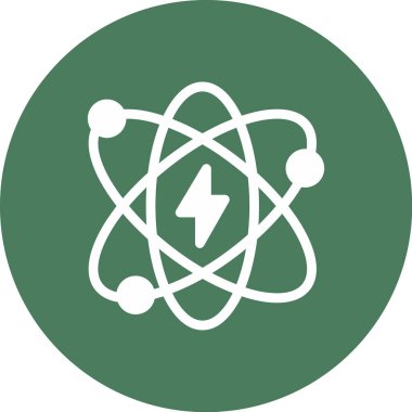 atom simgesi vektör illüstrasyonu
