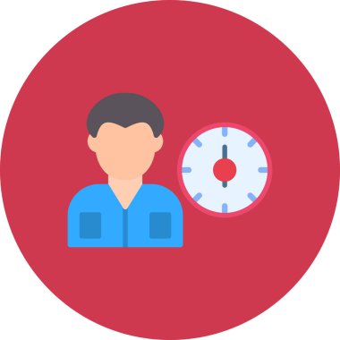 zaman simgesi, illüstrasyon vektörü