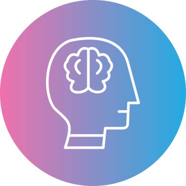 Beyin Fırtınasının Vektör İllüstrasyonu, Basit Simge