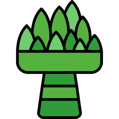 bahçe bitkisi ikonu vektör illüstrasyonu, tasarım