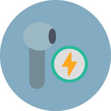 Elektrik Düz Vektör Simgesi