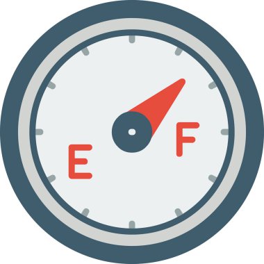 pusula düz vektör simgesi