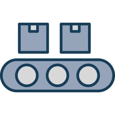 Sürecin Vektör İllüstrasyonu, Basit Simge