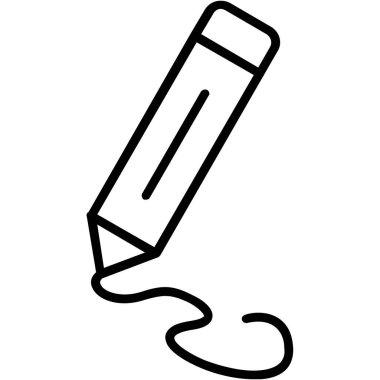 Kalem. Web simgesi basit tasarım