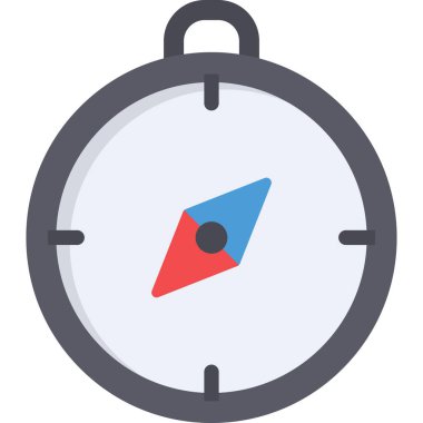 Pusula renkli vektör simgesi