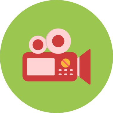 video. Web simgesi basit illüstrasyon