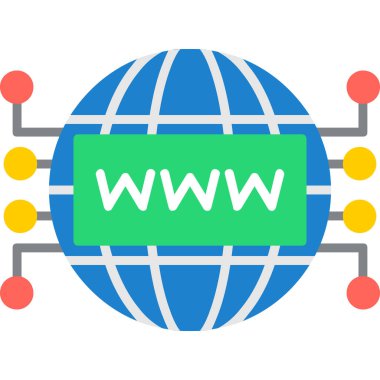 Web internet vektör simgesi