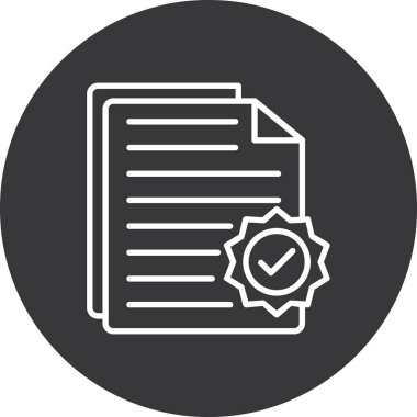 Belge simgesinin vektör illüstrasyonu