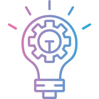 Ampul. Web simgesi basit illüstrasyon