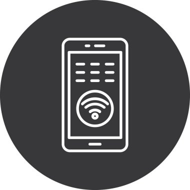 Telefon simgesinin vektör illüstrasyonu