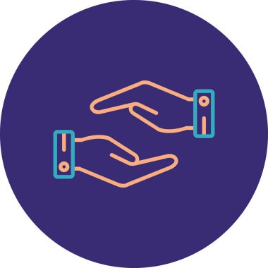 Dokunma simgesinin vektör illüstrasyonu