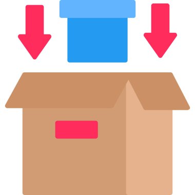 Teslimat. Web simgesi basit illüstrasyon