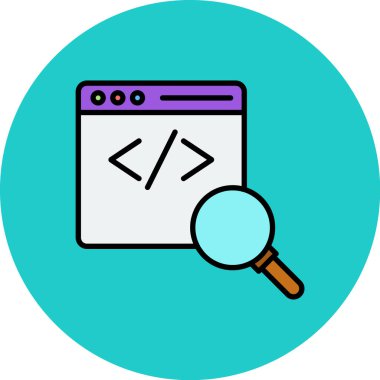 Tarayıcı araması. Basit ağ simgesi şablonu