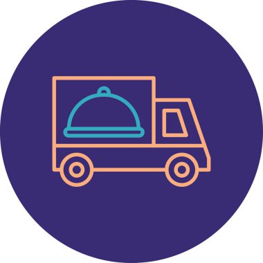 Vektör yiyecek ve sağlık simgesi