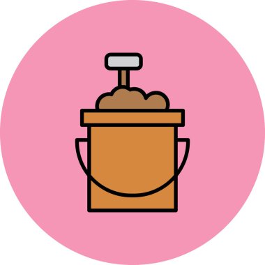 Modern kahve ikonunun vektör illüstrasyonu