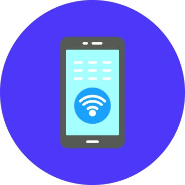 Cep telefonu simgesinin vektör illüstrasyonu